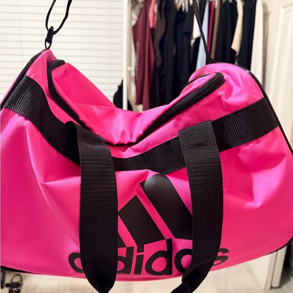 adidas Handbags - Adidas Vibrant Pink and Black Travel Bag